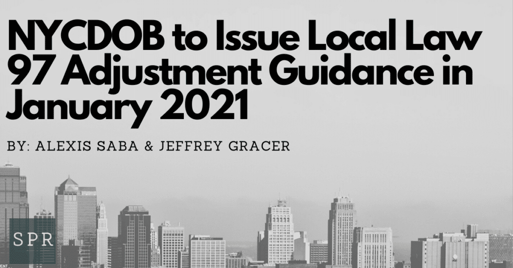 NYCDOB to Issue Local Law 97 Adjustment Guidance in January 2021