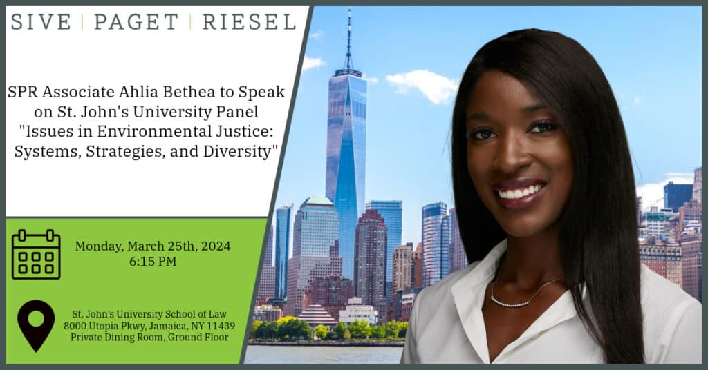 Ahlia Bethea Environmental Justice Panel graphic